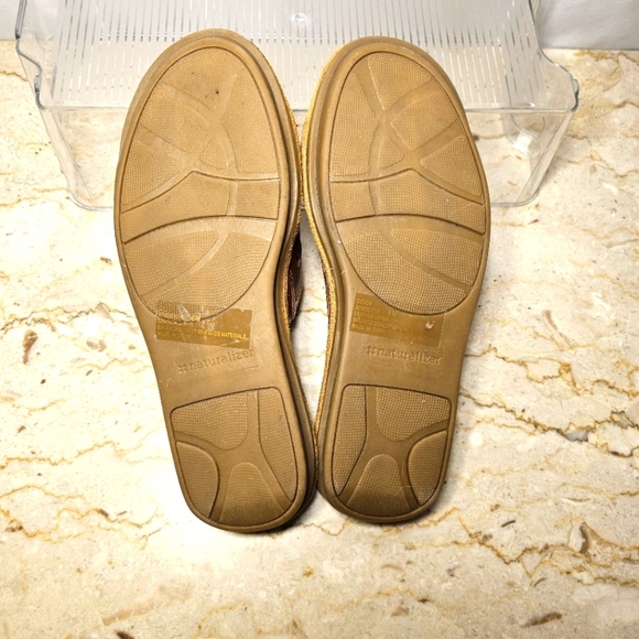 NOS Naturalizer Devon Womens Brown Leather Cutout Open Toe Sandals Size 8M - Picture 5 of 7